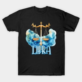 Libra in Watercolor T-Shirt